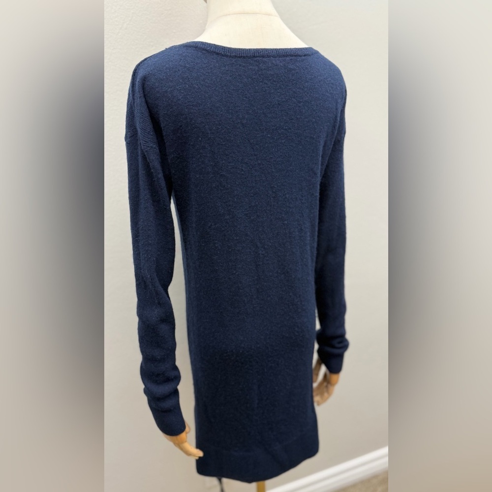 Banana Republic Navy Blue Knit Sweater Dress Size S Cashmere Blend - Picture 6 of 13